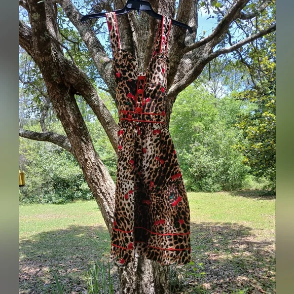 Voodoo Vixen Leopard Print Midi Dress - Picture 8 of 10